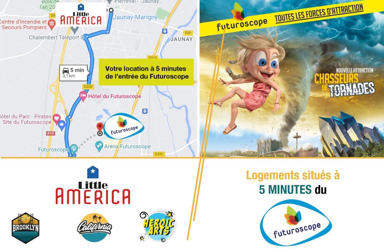 Little America - Appart Hotel 3Km Futuroscope Jaunay-Clan Bagian luar foto